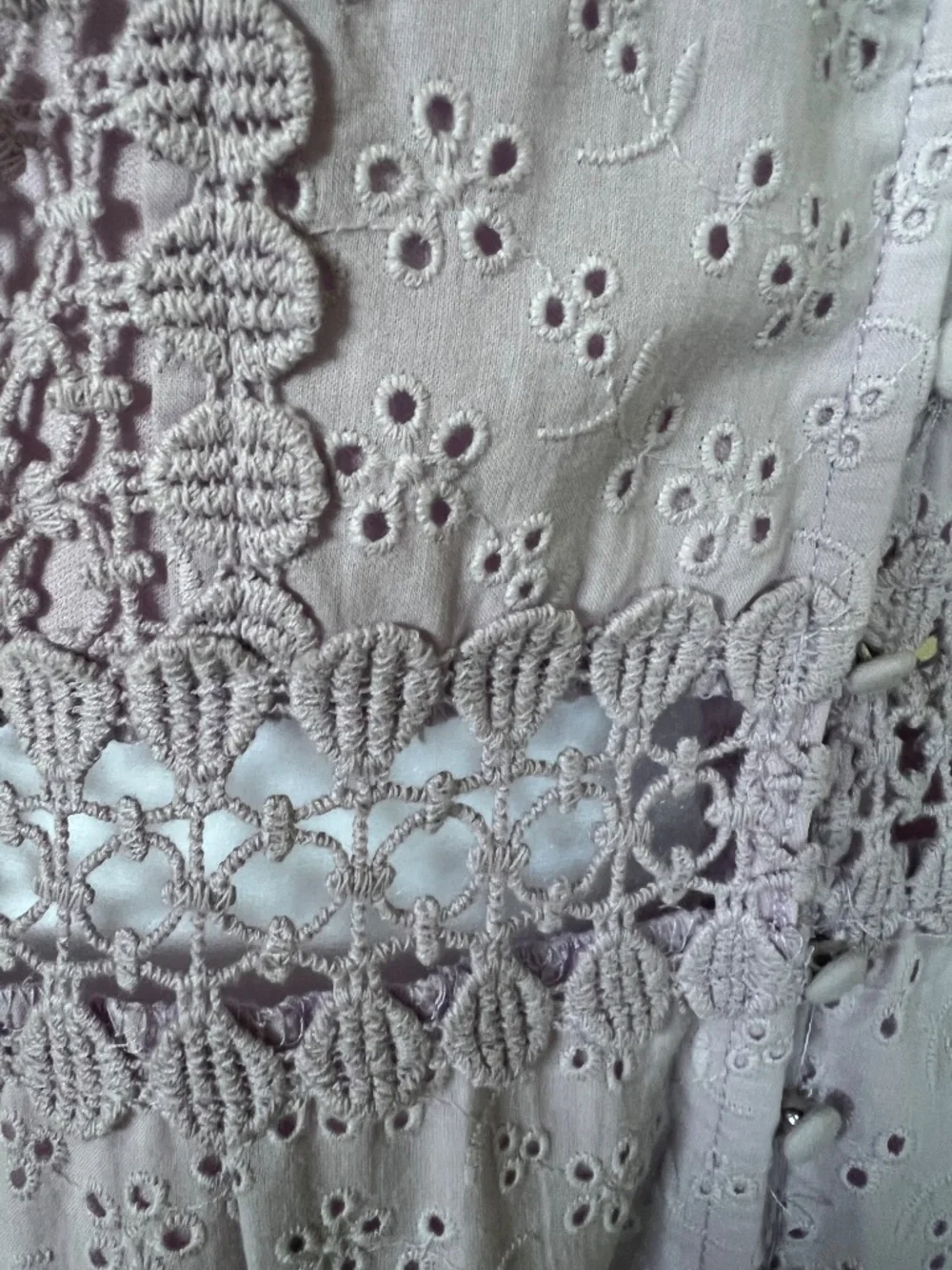 Lilac eyelet Altered State dress size large - Picture 8 of 14